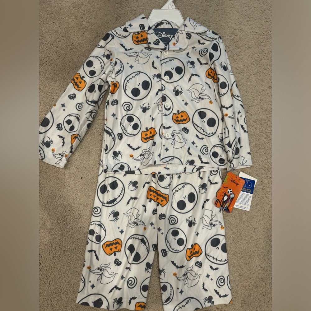 Disney Nightmare Before Christmas Halloween  Pajamas  Size 10 NEW
